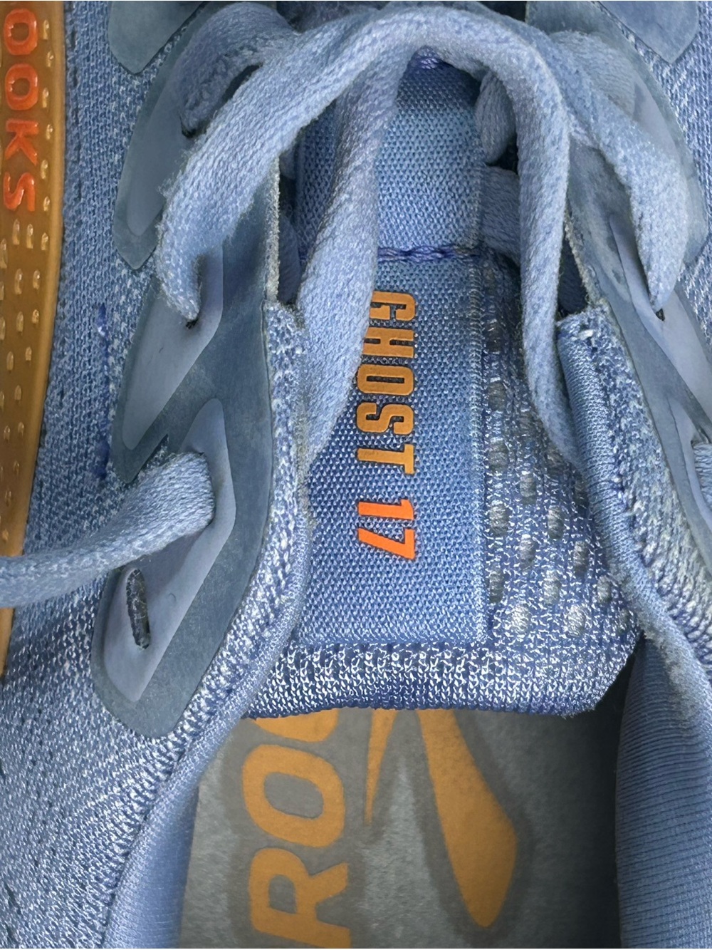 Brooks ghost 17 running shoes blue orange women’s US 8B EU 39 road sneakers - Picture 12 of 14
